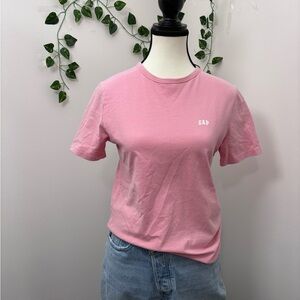 GAP Women's Soft Pink Graphic Short Sleeve Tee Cotton